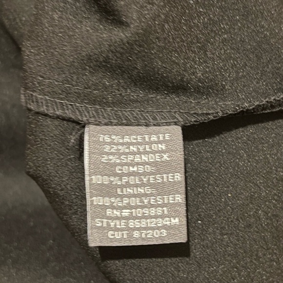 NWOT Donna Ricco Black Sequin Strap Satin Cocktail Dress - Picture 7 of 8